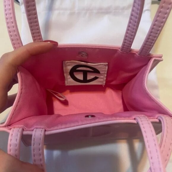 Telfar Small Shopping Bag in Bubblegum Pink - Picture 3 of 4